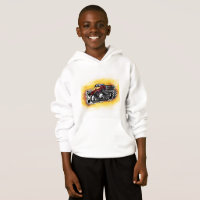 Hoodie do monster truck para meninos