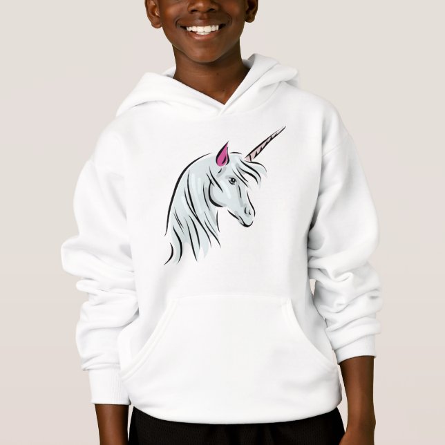 Hoodie do unicórnio para meninas (Frente)