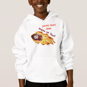 Hoodie flamejante personalizado do futebol para