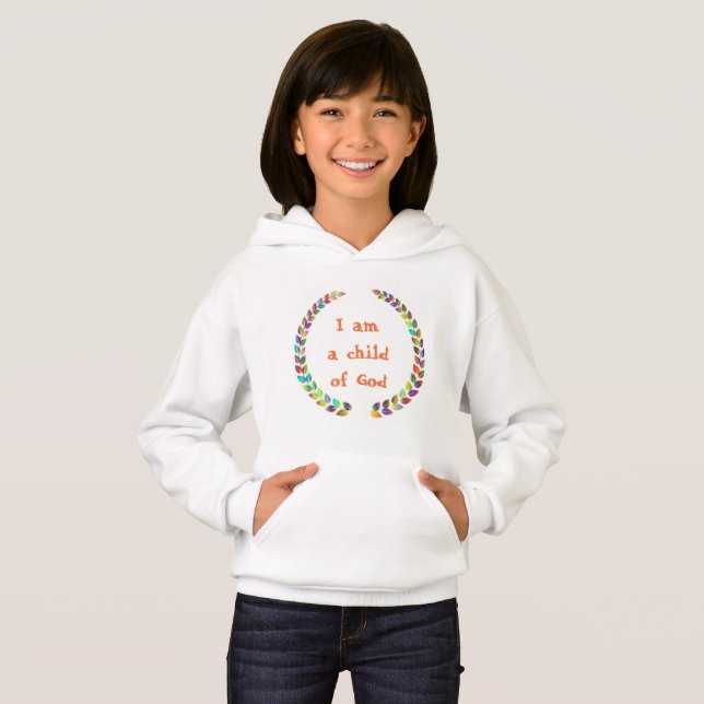 Hoodie "I am a child of God". (Frente Completa)