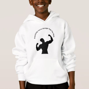 Hoodie Inspiracional - "Você é mais forte que você