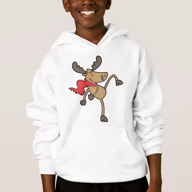 Hoodie Moose de inverno (Frente)
