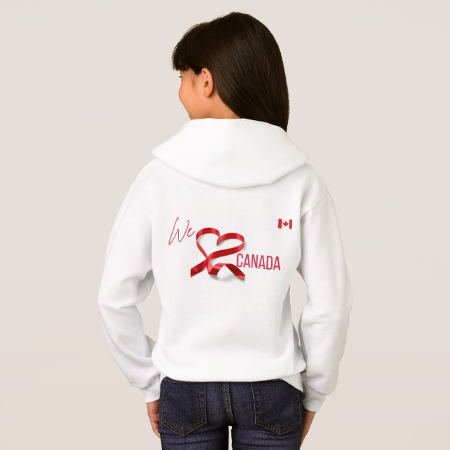 Hoodie - Nós Amamos o Canadá (Parte Traseira Completa)