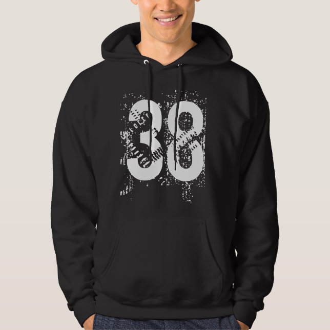 Hoodie personalizado do pulôver com número (Frente)