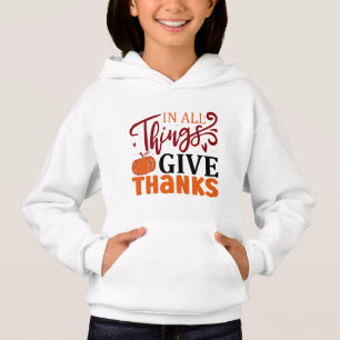 Hoodie Pullover da Rapariga da Série de Ação de Gr