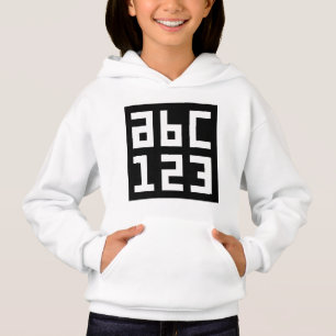 Hoodie Pullover de Menina ABC 123
