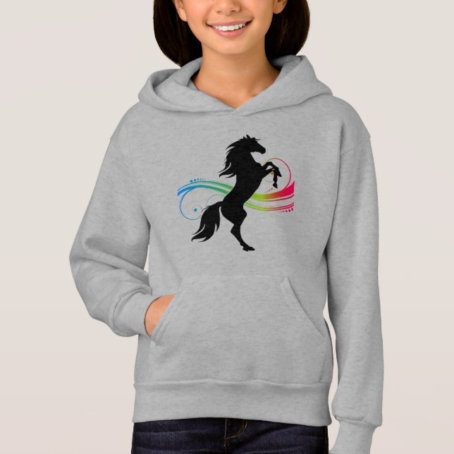 Hoodie Rastreador de Cavalo com Suavidades e Nome  (Frente)