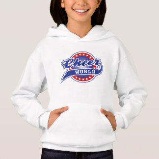 Hoodies das meninas com logotipo do mundo do