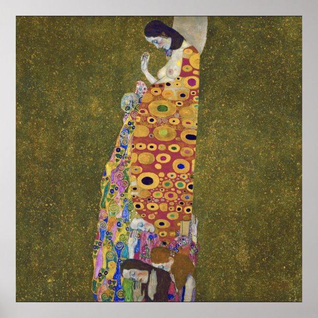 Hope, Gustav Klimt Poster (Frente)