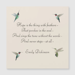 Hope Hummingbird Magnetic Card