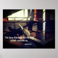 Hope in Jesus Hebrews 6:19 Anchor Poster