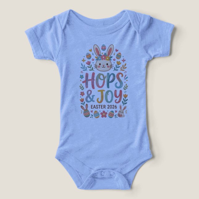 Hops & Joy Easter Shirt for Kids (Design frontal)