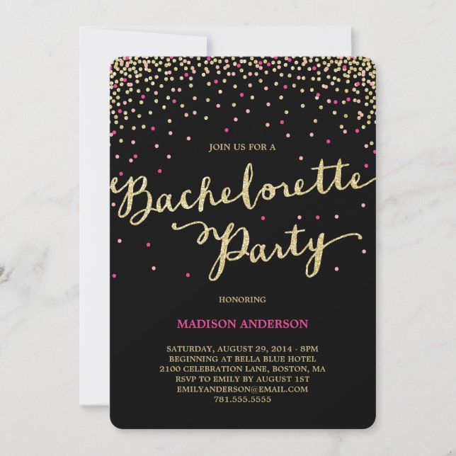 Hora da Festa | Convite para Despedida de Solteira (Frente)