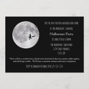 Hora da Lua - Convite para Festa de Halloween