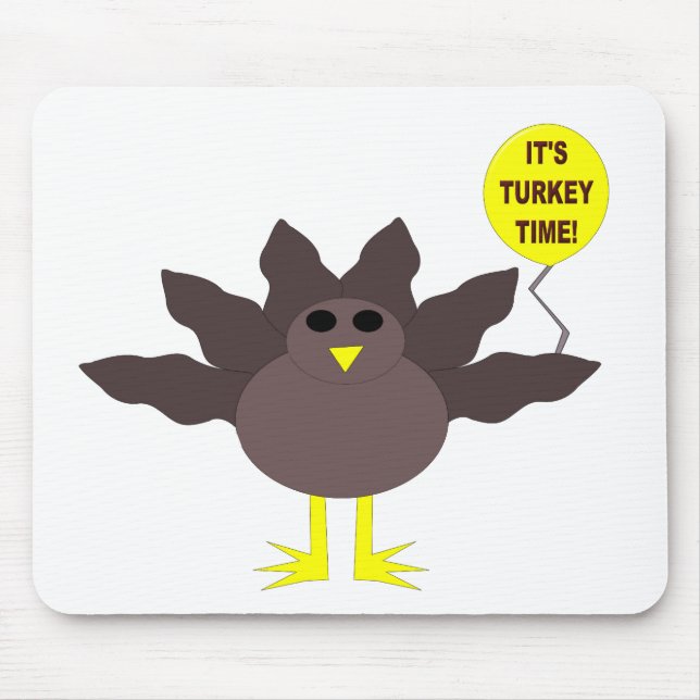 Hora de Ação de Graças da Turquia Mousepad (Frente)