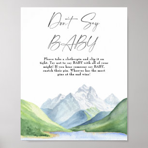 Hora de aventura! Não diga Poster bebê