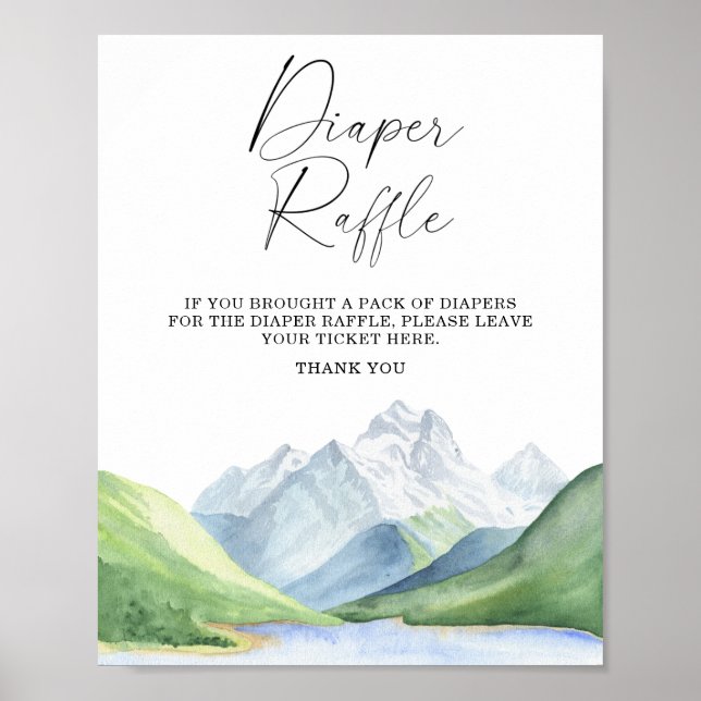 Hora de aventura! - poster de rifa fralda (Frente)