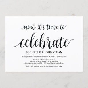 hora de celebrar, convites de fuga de casamento