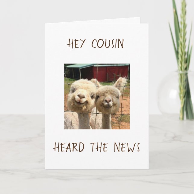 HORA DE "CELEBRAR VOCÊ" CARTÃO DE PRIMO (Frente)