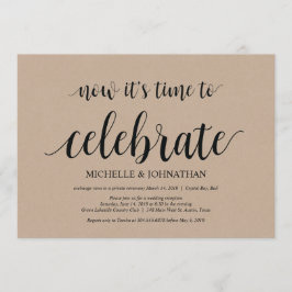 hora de comemorar, convites para elopementos de ca