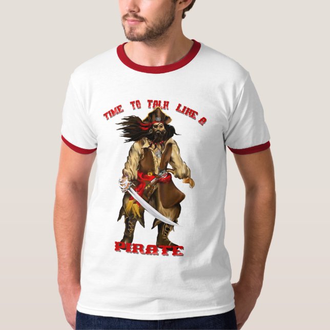 Hora de falar como uma camisa do pirata (Frente)