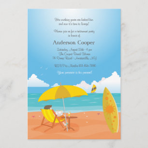 Hora de relaxar o convite de festas da