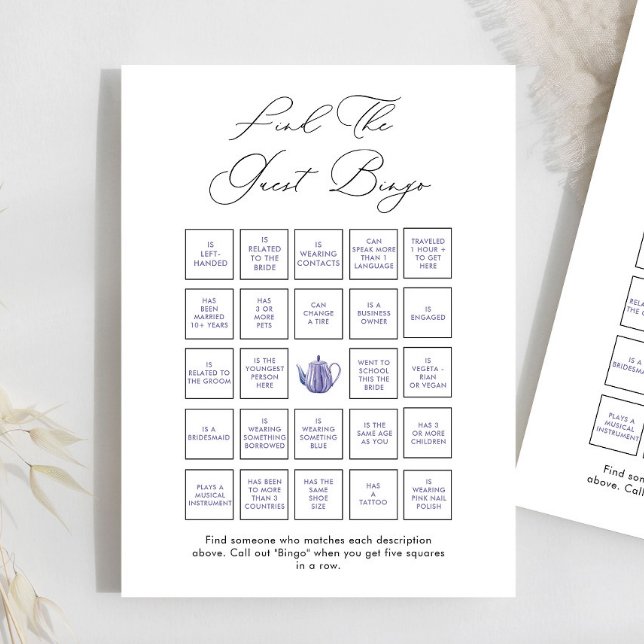 Hora De Tea Encontrar O Jogo Do Bingo Convidado (Criador carregado)