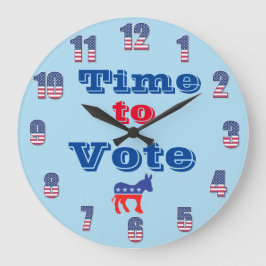 Hora de Votar Relógio de Parede