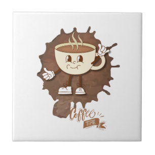 **Hora do Café – Xícara Sorrindo Fofa Vapor