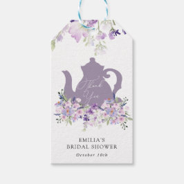 Hora do Chá de panela de chá Obrigado Etiquetas de