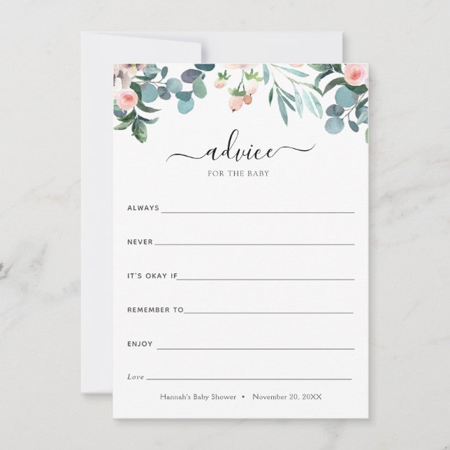 Hora do Conselho de Chá para o Cartão de Bebê (Frente)