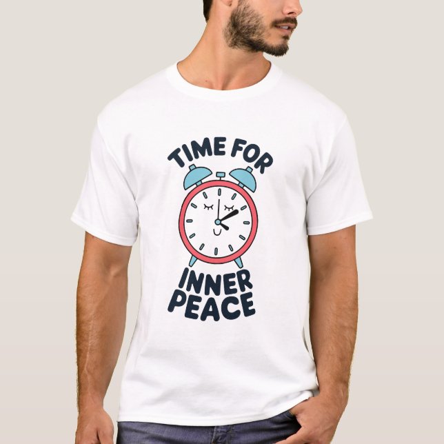 Hora do design de camiseta de paz interna (Frente)