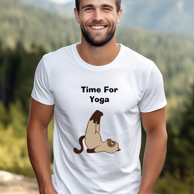 Hora Do Gato Para A Camisa De Yoga (Criador carregado)