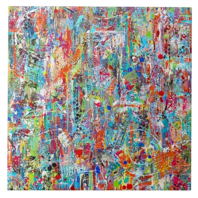 Hora do Pai 6 x 6 Azulejo cerâmico (Frente)