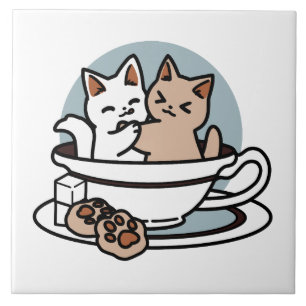 Hora do Tea Meow - Design de Gato e Chá