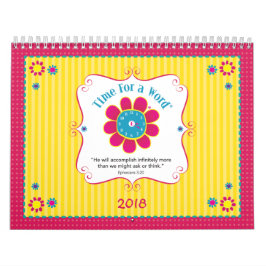 "Hora para calendário espiritual de um Word®"