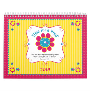 "Hora para calendário espiritual de um Word®"