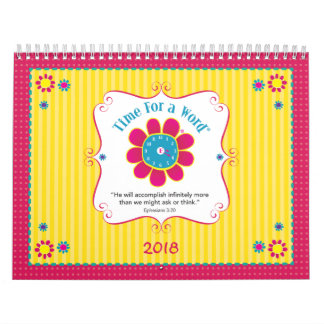 "Hora para calendário espiritual de um Word®"