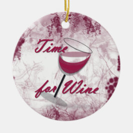 Hora para enfeites de natal do vinho