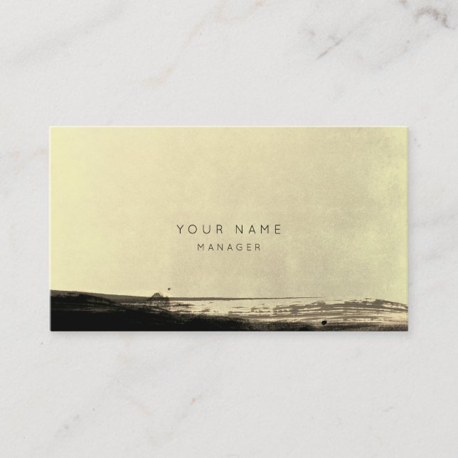 Horário Cartão de Compromisso Amarelo Dourado abstrato pre (Frente)