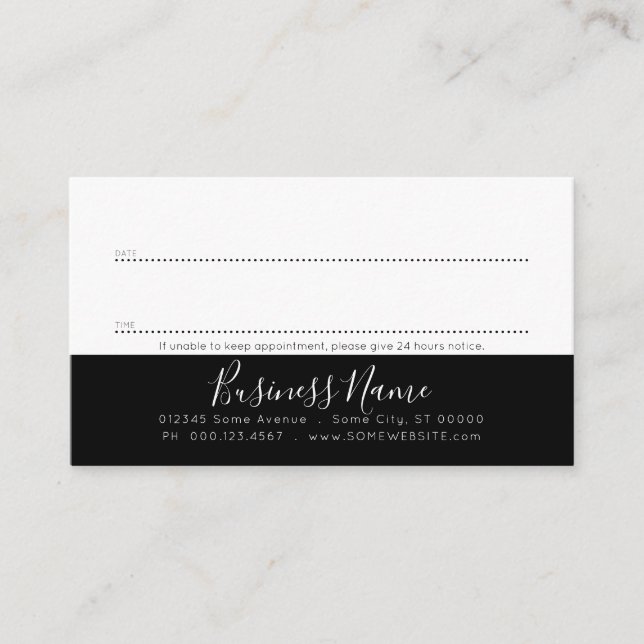 Horário cartão de compromisso de árvore (Frente)