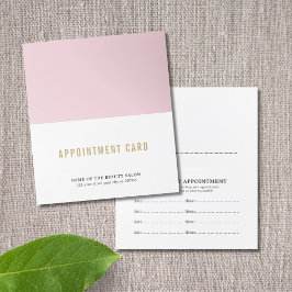Horário Cartão de Compromisso de Beleza Elegante Simples