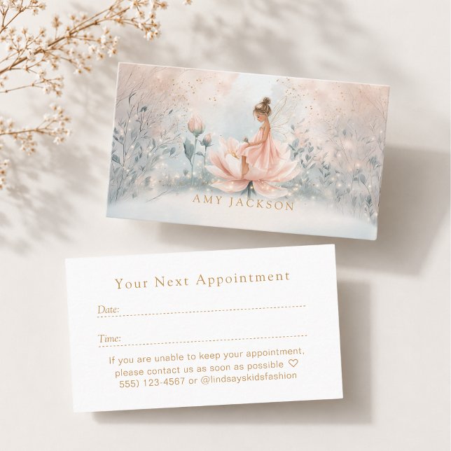 Horário Cartão de Compromisso de Fada Caprichosa (Whimsical Fairy Appointment Card)