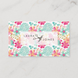 Horário Cartão de compromisso de salão de cabelo flexível 