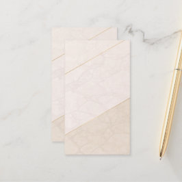 Horário Cartão de Compromisso Elegante em Branco – Marfim