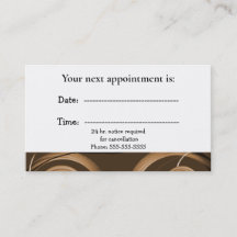 Cartão de Compromisso Médico Brown Abstrato