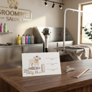 Horário Cartão de compromisso personalizável para salão de
