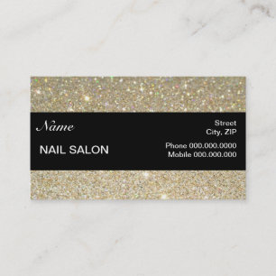 Horário cartão de negócios elegante de Sparkles e Glitter