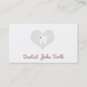 Horário Cartão de visita branco do logotipo do dente do