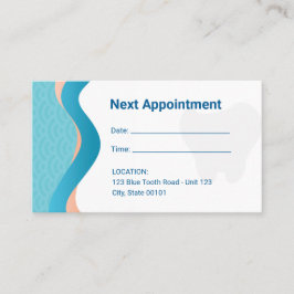 Horário Cartão de visita de Compromisso Dentista de Clínic